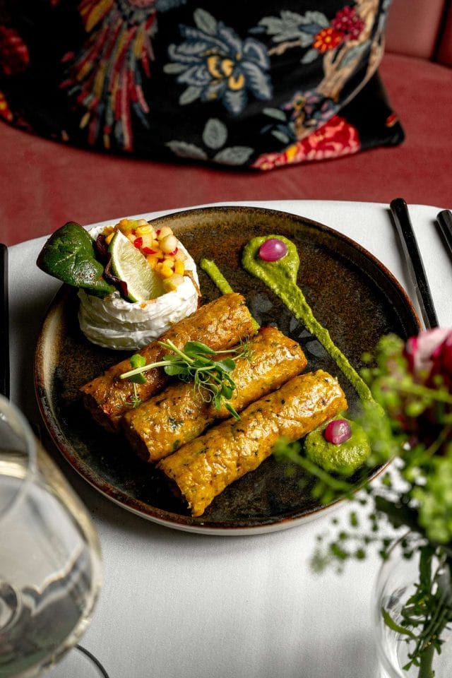 A beautifully presented three-course Mother's Day lunch featuring authentic Indian spices at Essence in Kent.
